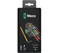 Wera Jeu de clés mâles coudées 967 SPKL/9 TORX Blacklaser 9 pièces Multicolore