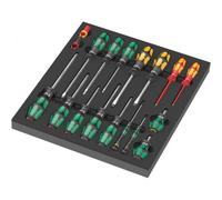 Wera 9710 Insert en mousse 9710 jeu de tournevis 1, 18 pièces - 05150101001