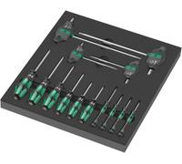Wera 9712 Insert en mousse jeu de tournevis TX HF 1, 14 pièces - 05150103001