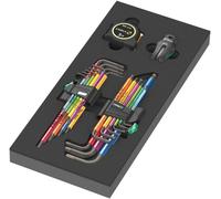 Wera 9740 Insert en mousse jeu de clés coudées 1, 20 pièces - 05150140001