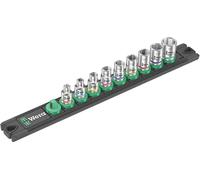 Wera Jeu de clés à douille A Imperial – 1/4 pouce – 9 pièces – 05005420001