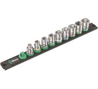 Wera B 4 Zyklop Magnetic Rail Socket Set 1cm Drive 9 Pièces Métrique 05005430001