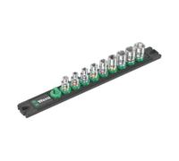 Wera Barre magnétique A 4 Zyklop - Jeu de douilles 1/4" 9 pièces