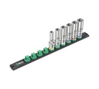 Wera Barre magnétique pour douilles C Deep 1 05005470001 – Jeu de douilles 1/2" 6 pièces Noir