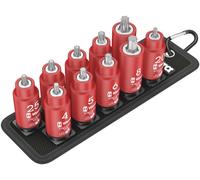 Wera Belt B VDE 1 Zyklop Jeu de douille-embouts TORX/vis à six pans creux 3/8"", isolées, avec fonction de retenue - 05004930001