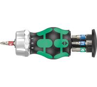 Wera Bicycle Set 5 - Tournevis à cliquet avec jeu d'embouts - 7 pièces