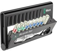 Wera Bicycle Set 9 05004177001 Jeu dembouts cruciforme Phillips, TORX, 6 pans intérieurs, quatre pans extérieurs avec cliquet