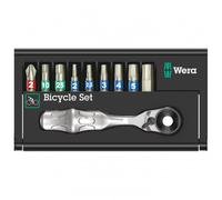 Wera Bicycle Set 9 05004177001 Jeu d'embouts cruciforme Phillips, TORX, 6 pans intérieurs, quatre pans extérieurs