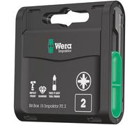 Wera Bit-Box 15 Impaktor PZ - PZ 2 x 25mm - (Jeu de 15pcs)