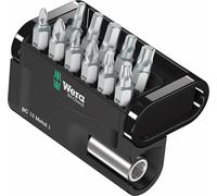 Wera Bit-Check 12 Metal 1 05057424001 Jeu d'embouts 12 pièces vis Pozidriv, cruciforme Phillips, 6 pans intérieurs, Profil en