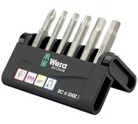 Wera Bit-Check 6 SHK 1 SB 05073631001 Jeu d'embouts 6 pièces cruciforme Phillips, TORX, 6 pans intérieurs