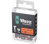 Wera Bit Impaktor 1/4" DIN 3126 C6,3 PH3x25mm 10er Pack , 05157617001