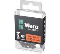 Wera Bit Impaktor 1/4" DIN 3126 C6,3 PZ2x25mm 10er Pack , 05157621001