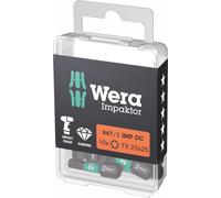 Wera Bit Impaktor 1/4" DIN 3126 C6,3 T25x25mm 10er Pack , 05157625001