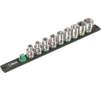 Wera C 1 Zyklop Magnetic Socket Rail Set 1.3cm Drive 9 Pièces SAE 05005480001