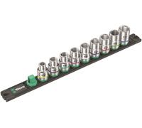 Wera C 4 Zyklop Magnetic Rail Socket Set 1.3cm Clé 9 Pièces Métrique 05005460001