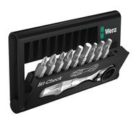 Wera Bit_Check_BC_BR_9 05073645001 Jeu d'embouts/Mini-cliquet 8001 A 1/4" SB 10 pièces Argent