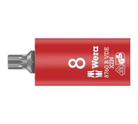 Wera Douille-embout Zyklop, isolée, pour vis à empreinte polygonale XZN, à emmanchement 3/8¿ 8760 B VDE XZN, M 8 - 05004940001