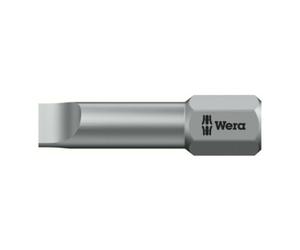Wera Embout 800/1 TZ pour vis à fente 5,5 mm L. 25 mm 1/4 po. C6,3 1 mm dur tenace, z Quantité:10