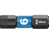 Wera Embout 840/1 IMP DC 6 mm longueur 25 mm 1/4 po. C6,3 Impacteur, DC