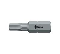 Wera Embout 840/1 Z 1/4 po. 3,0 mm longueur 25 mm dur tenace, HEX-Plus