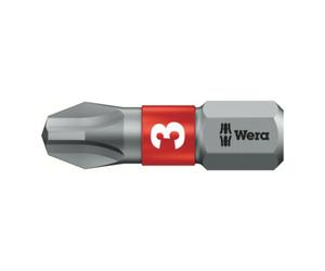Wera Embout 851/1 BTZ 1/4 po. PH 3 L. 25 mm BiTorsion, dur tenace WERA Quantité:10