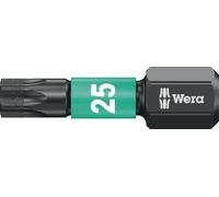 Wera Embout 867/1 IMP DC T25 longueur 25 mm 1/4 po. C6,3 Impacteur, DC