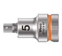 WERA Embout de tournevis 3/8' à six pans creux avec fonction de retenue 6x35mm, Longueur:35,0 mm, Longueur totale:nv, Largeur de clé:5 mm, Entraînement:nv