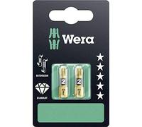 Wera 05073339001 855/1 Embouts BDC SB, 2 x PZ 2 x 25 mm, Or/Noir