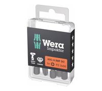 Wera Embout Wera Impaktor pour Pozidriv, 1/4 de pouce E 6,3 Set, taille de l'empreinte cruciforme : 3 Quantité:5