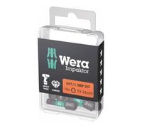 Wera Embout Wera Impaktor pour TX, 1/4 pouce C 6,3 Set, profil TX : TX25 Quantité:10