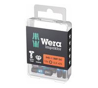 Wera Embout Wera Impaktor pour vis à six pans creux, 1/4 pouce C 6,3 set, hexagone : 5mm Quantité:10
