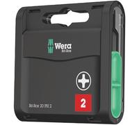 Wera Grand paquet d'embouts 1/4 po. PH 2 longueur 25 mm selon DIN ISO 1173-C 6,3
