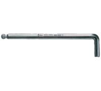 WERA hex-Plus Tournevis d'angle à 6 pans chromé 8 mm tête sphérique, longueur de branche:219 x 40 mm, ouverture de clé:10,0 mm