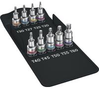 Wera Jeu de clés à douille 8767 C TX HF 1 9 pièces 1/2 po. T20 - T60