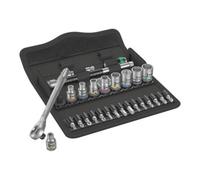 Set de douilles et d'embouts de vissage 1/4" WERA 8100 SA 7 Zyklop Metal 1/4" (28 pièces)