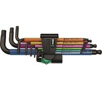 Wera Jeu de clés Allen métriques 950/9 Hex-Plus Multicolore 1 SB