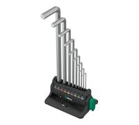 Wera Jeu de clés coudées Wera Hex-Plus 8, métriques, chromées, 9 pièces Quantité:1