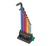 Wera Jeu de clés mâles coudées 950/9 Hex-Plus Multicolour 6 pans intérieurs 1,5/2/2,5/3/4/5/6/8 mm