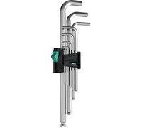 Wera Jeu de clés mâles coudées 950 PKL support en plastique 9 pièces SW 1,5 -...