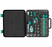 Jeu de clés à douille Wera 8100 SA/SC 2 Zyklop métrique 1/4\ (6.3 mm), 1/2\ (12.5 mm) 43 pièc