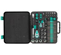 Wera Jeu de clés à douille 8100 SA/SC 2 Zyklop métrique 1/4 (6,3 mm), 1/2 (12,5 mm) 43 pièces