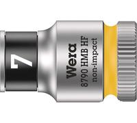 WERA Jeu de douilles avec fonction de retenue, 3/8' 10 pièces, longueur:29,0 mm, exécution:nv, largeur de clé:7 mm, entraînement:3/8', nombre:nv