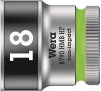 WERA Jeu de douilles avec fonction de retenue, 3/8' 10 pièces, longueur:29,0 mm, exécution:nv, ouverture de clé:18 mm, entraînement:3/8', nombre:nv