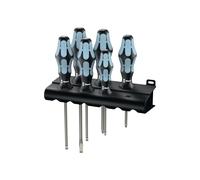 Wera Jeu de tournevis en acier inoxydable 334/6 6 pièces fente/PH lame ronde ...