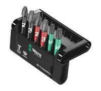 Wera Mini-Check Impaktor 4 05057695001 Jeu d'embouts 6 pièces cruciforme Phillips, vis Pozidriv, TORX® intérieur technologie