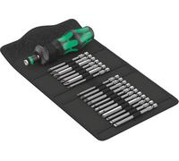 Wera Kompakt Turbo 1 05057482001 Jeu d'embouts 18 pièces 1/4\ (6.3 mm) avec tournevis porte-embout
