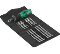 Wera Kompakt Turbo Imperial 1 05057483001 Jeu d'embouts 19 pièces 1/4\ (6.3 mm) avec tournevis porte-embout, avec adaptateur