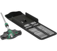 Wera Kraftform Kompakt 400 RA Set Imperial 1 Tournevis porte-embouts 17 pièces cruciforme Phillips, TORX, 6 pans intérieurs, carré intérieur (Robertson), vis à