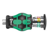 Wera Kraftform Kompakt Stubby Magazin 1 05008873001 Jeu d'embouts 7 pièces cruciforme Phillips, vis à fente, TORX avec